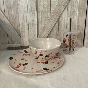 Target Hyde and Eek Halloween 2022 Melamine Kid Plate Bowl and Cup